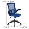 Emma and Oliver Mid-Back Mesh Swivel Ergonomic Task Office Chair with Flip-Up Arms